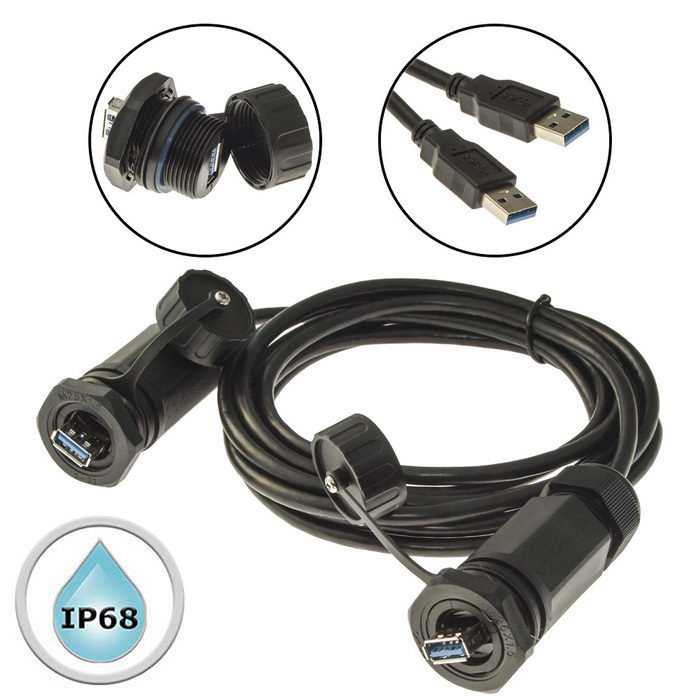 M25USBZ2-3.0G-3M, Разъем герметичный - изображение 1