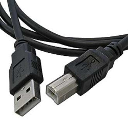 Кабель для принтера (МФУ) USB-B M USB-A M 1.5м, чёрный, с фильтром