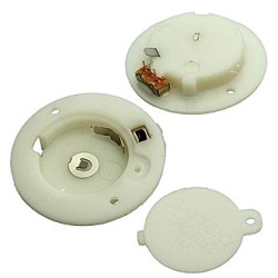 CR2032*1 switch D35mm, батарейный отсек 1xCR2032, белый