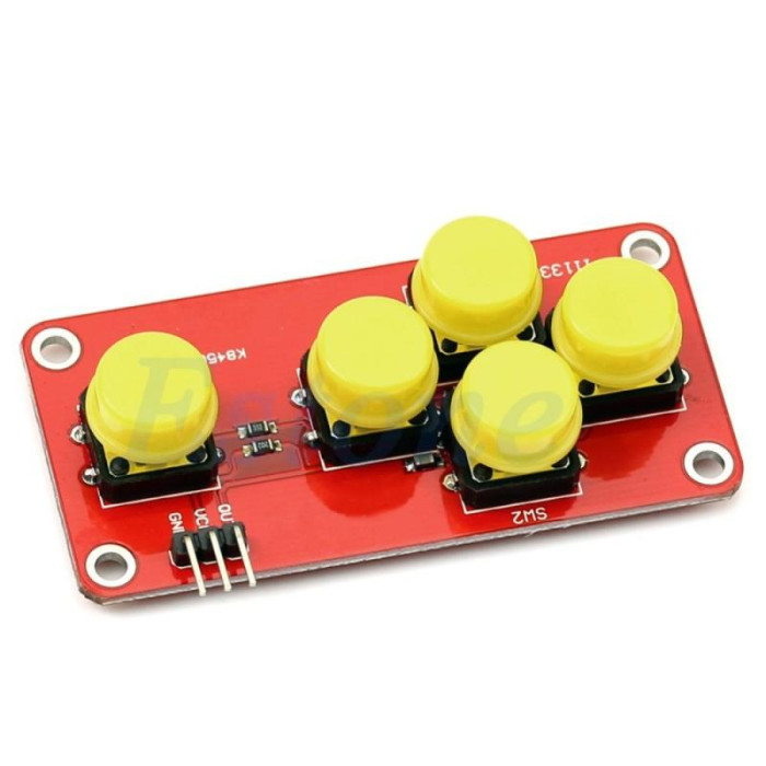 AD Keyboard Simulate Five Key, клавиатура 5 кнопок, плата расширения для Arduino - изображение 1