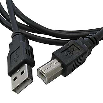 Кабель для принтера (МФУ) USB-B M USB-A M 1.8м, чёрный, с фильтром - изображение 1