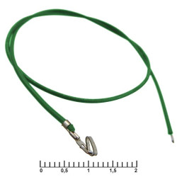 HU 2,54 mm AWG26 0,3m green, Разъем