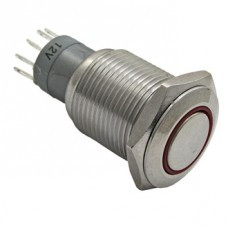 LAS2-GQF-11E/R on-(on), Кнопка антивандальная ON-(ON) (3A 250VAC) - изображение 1