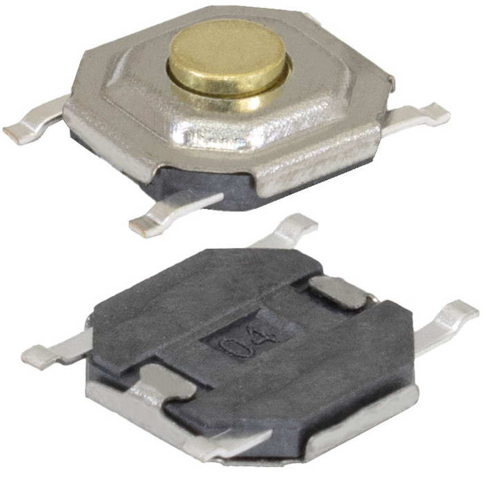 KAN0541-0163B 5.1x5.1x1.65 mm, Кнопка тактовая - изображение 1