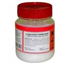 Сода каустическая (гидроксид натрия, NaOH), банка, 250 г