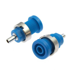 Z014 4mm panel jack BLUE, Клемма