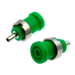 Z014 4mm panel jack GREEN, Клемма