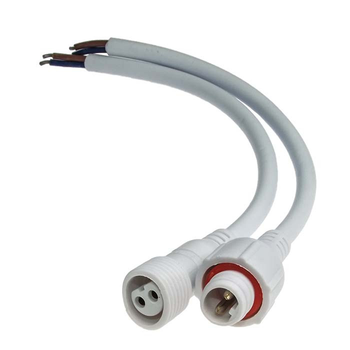 2pin WP L=40 D=19mm 2*0.5mm2, Разъем герметичный - изображение 1