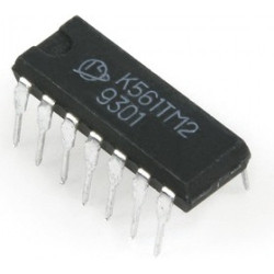 CD4013BE (аналог К561ТМ2), Два триггера D-типа [DIP-14]