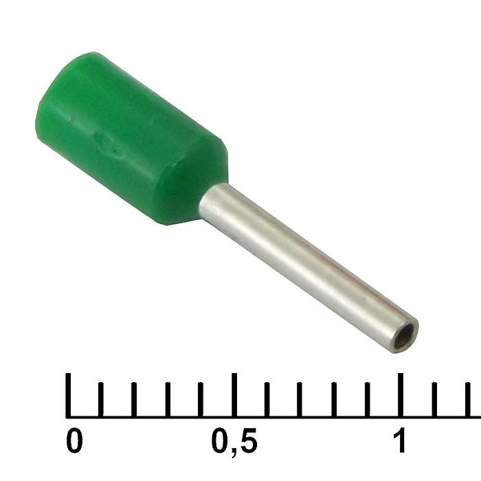 DN00508 green (1x8mm), Кабельный наконечник - изображение 1