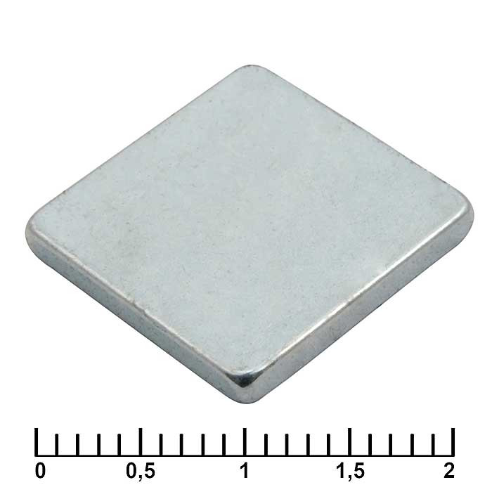 B 15x15x2 N35, Магнит - изображение 1