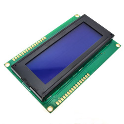 LCD2004, Индикатор символьный 20х4 на основе HD44780 (без I2C адаптера, голубая подсветка)