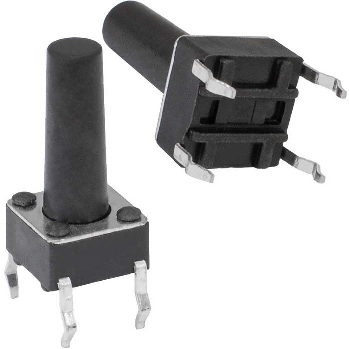 KAN0611-1301B 6x6x13 mm, Кнопка тактовая - изображение 1