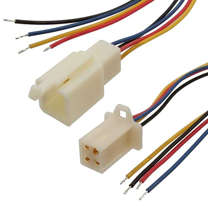 1009 AWG24 4x2.8 5mm L=300mm RBYB, Межплатный кабель - изображение 1
