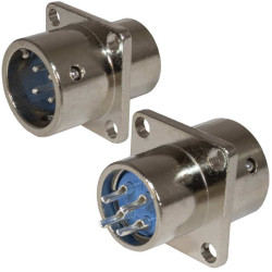 XS12-4 (Zn) panel plug, Разъем