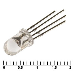 5 RBG 500-1000 mcd 2-3,4v, Светодиод