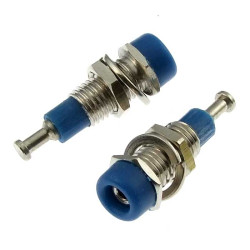 Z008 2mm panel jack BLUE, Клемма