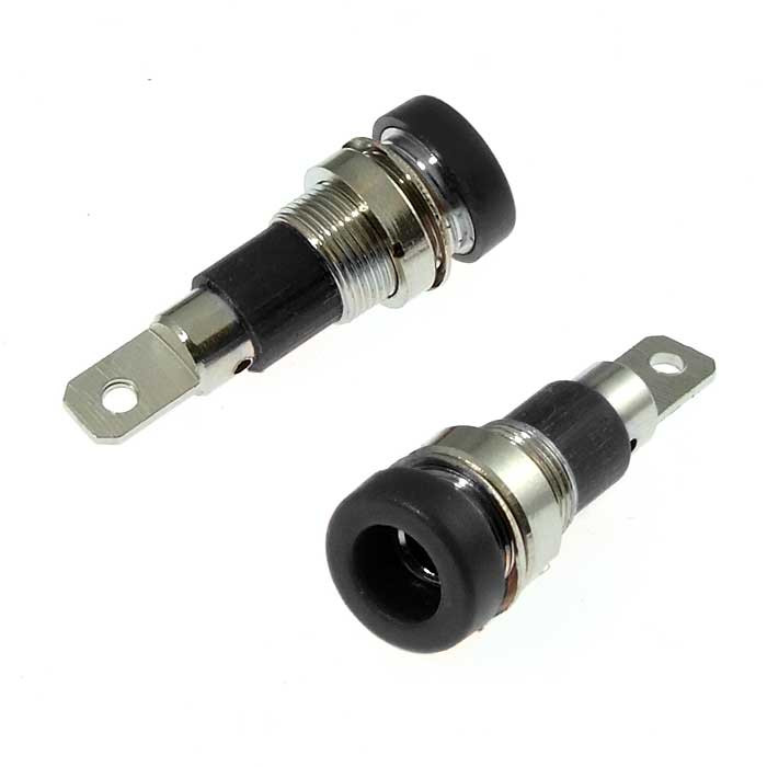 Z009 4mm panel jack BLACK, Клемма - изображение 1