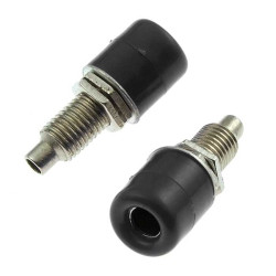 Z011 4mm panel jack BLACK, Клемма