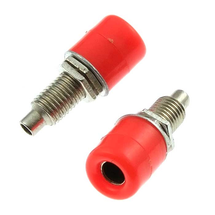 Z011 4mm panel jack RED, Клемма - изображение 1