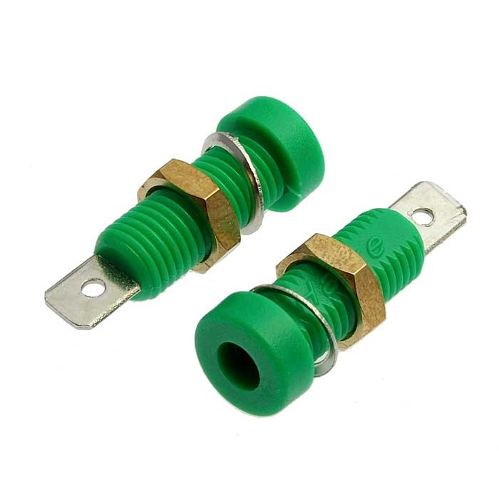 Z032 4mm Socket GREEN, Клемма - изображение 1