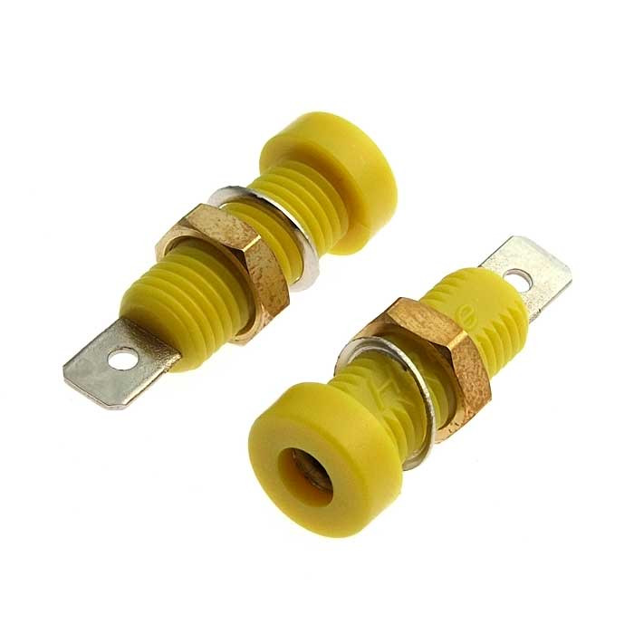 Z032 4mm Socket YELLOW, Клемма - изображение 1