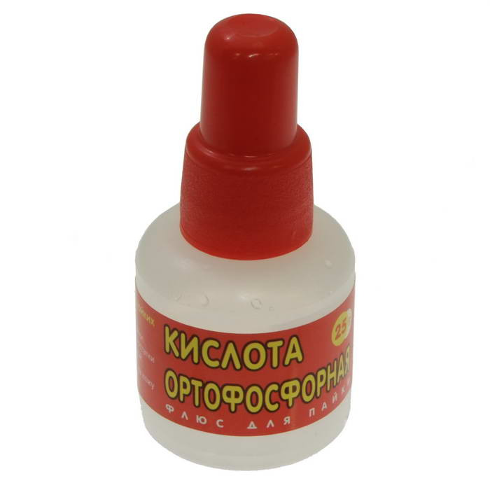 Флюс кислота ортофосфорная 25мл, Флюс паяльный - изображение 1