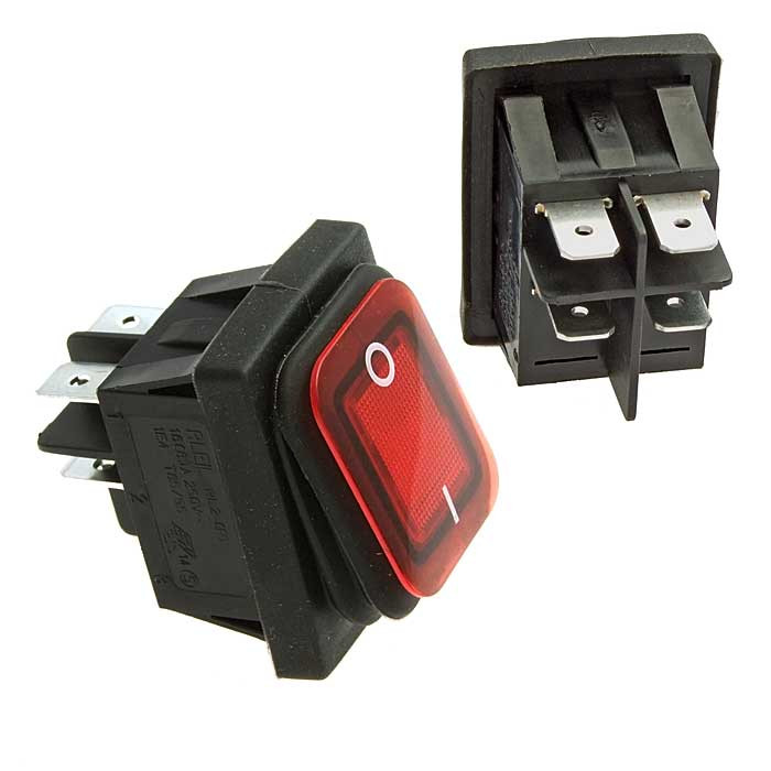 SB091-12V IP65 on-off 22x30mm, Переключатель - изображение 1