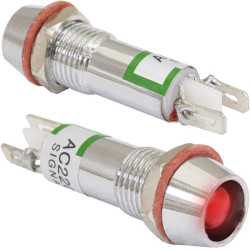 L-615-R 220v (8mm), Светодиод в корусе