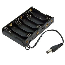 AA 6x1 DC2.1*5.5mm (L)=15CM, Батарейный отсек
