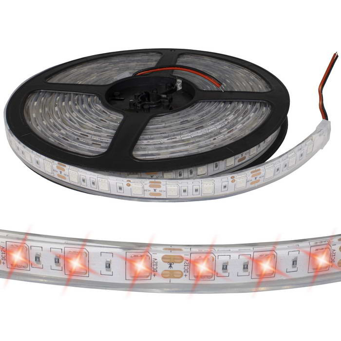5050 300LED IP68 12V RED, Светодиодная лента - изображение 1