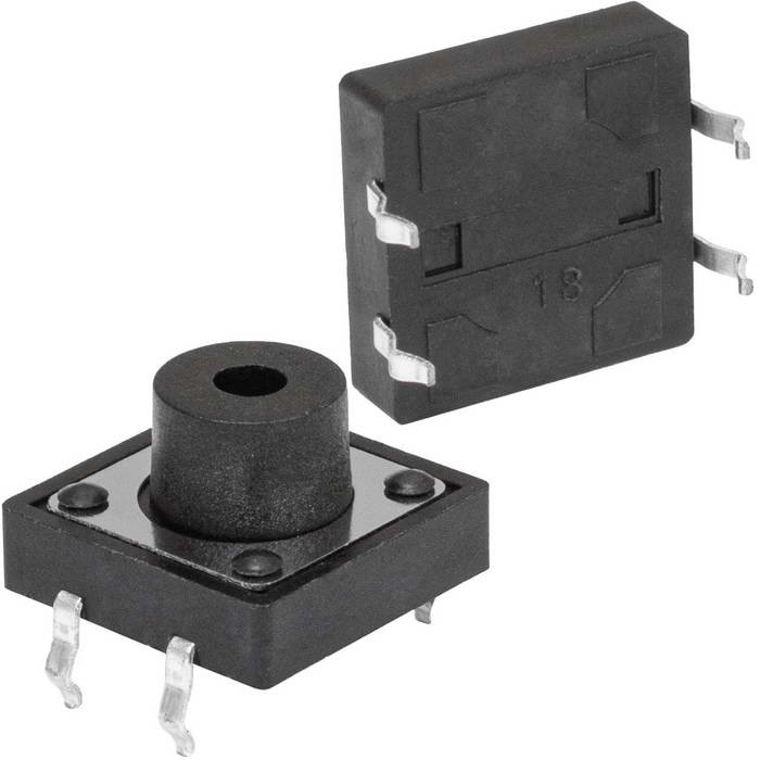 KAN1211-0751B с/отв 12x12x7 mm, Кнопка тактовая - изображение 1