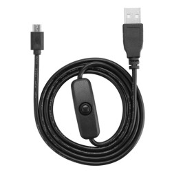 Кабель USB - microUSB c выключателем, 0.8 метра