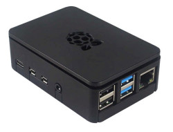 Черный корпус для Raspberry Pi 4B, пластик