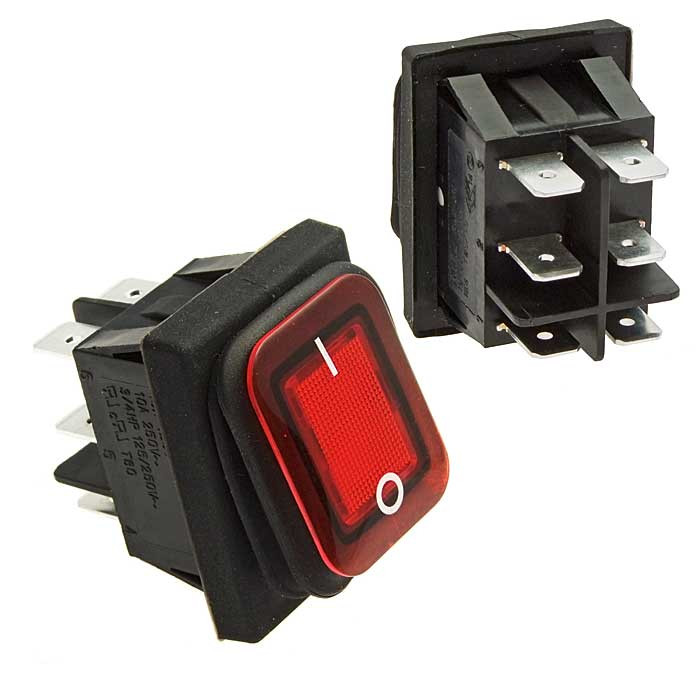 SB091 IP65 on-on 22x30mm, Переключатель - изображение 1