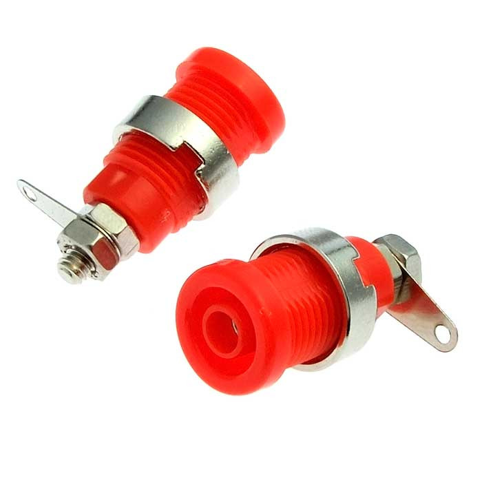 Z016 4mm panel jack RED, Клемма - изображение 1