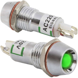 L-616-G 220v (10mm), Светодиод в корусе