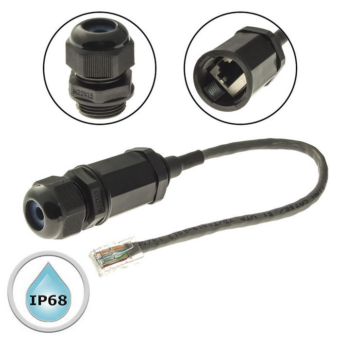 RJ45M20L25-6A, Разъем герметичный - изображение 1