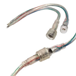 F/M 22AWG*4pins L170mm IP65, Разъем герметичный