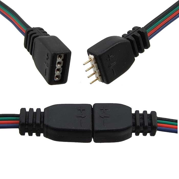 LED4P black 0,3 m, Светодиодная лента - изображение 1