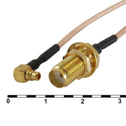 MMCX-M/SMA-F RG-178U 15CM, Разъем