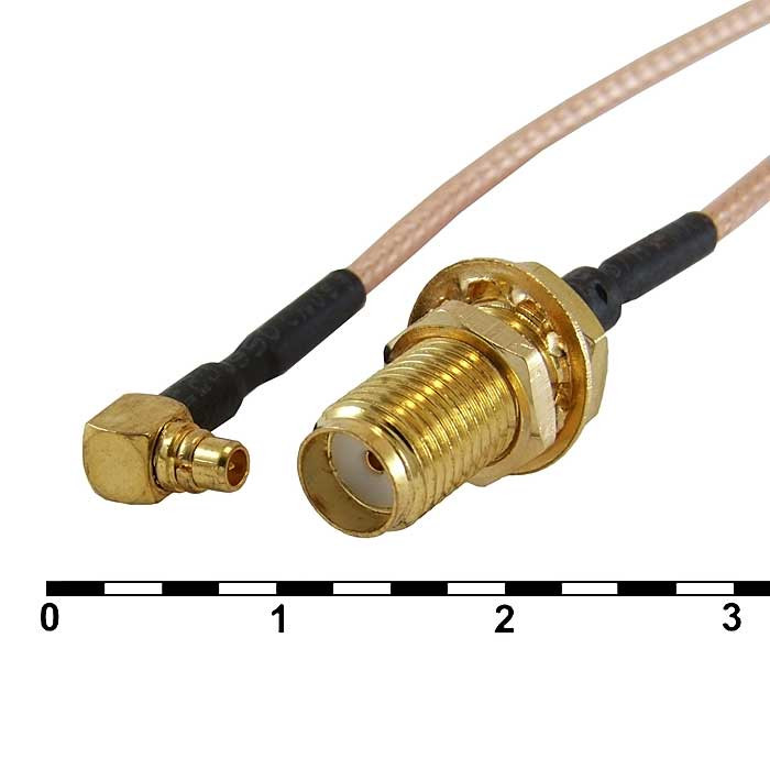MMCX-M/SMA-F RG-178U 15CM, Разъем - изображение 1