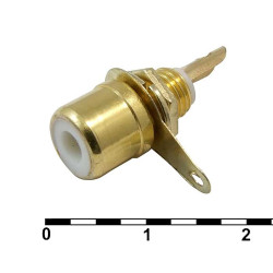7-0234W GOLD / RS-115G, Разъем RCA