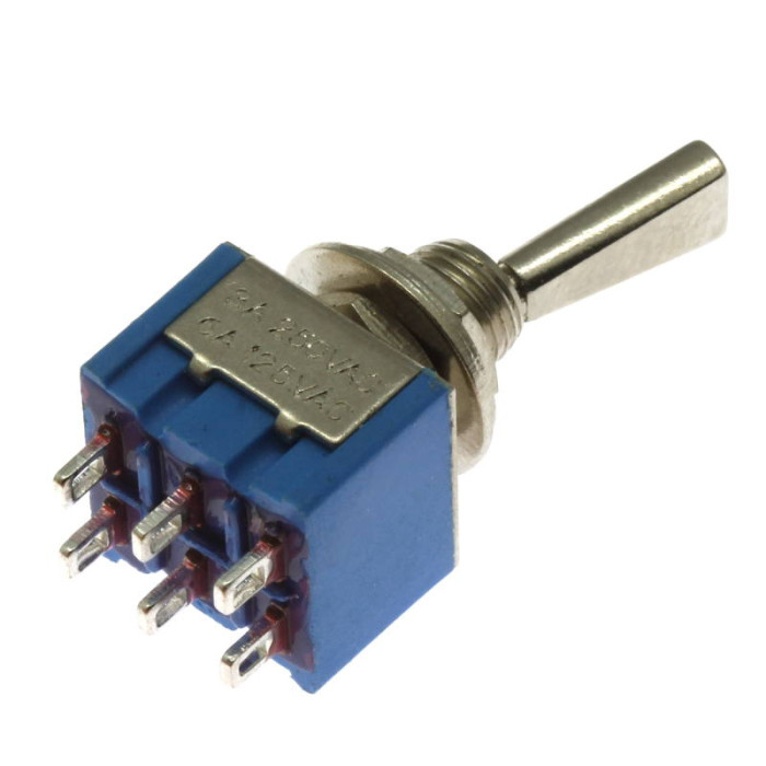 MTS-202-F1, Тумблер ON-ON 250V 3А - изображение 1