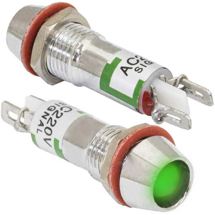 L-615-G 220v (8mm), Светодиод в корусе - изображение 1