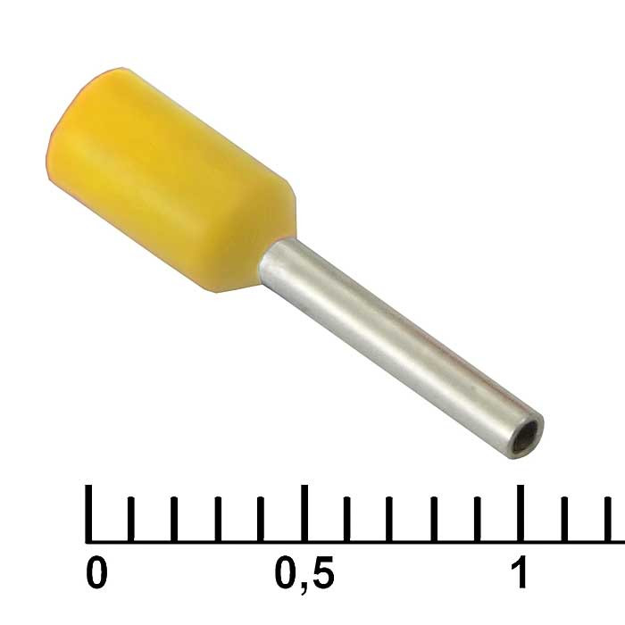 DN00508 yellow (1x8mm), Кабельный наконечник - изображение 1