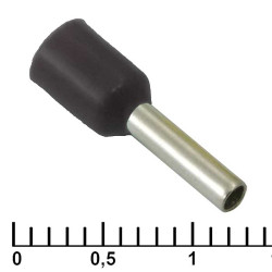 DN01508 black (1.7x8mm), Кабельный наконечник