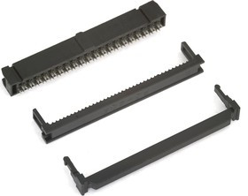IDC-40F (DS1016-40), Розетка на шлейф 40 pin с фиксатором кабеля - изображение 1