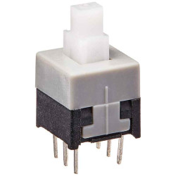 PB22E09, кнопка миниатюрная с фиксацией, 8,5x8,5x14 mm