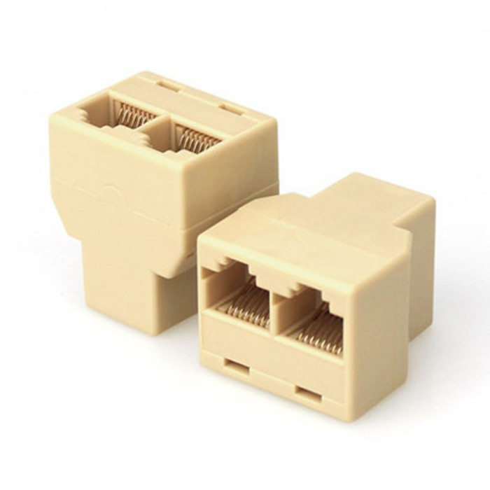 GCT11-2-8P8C, Адаптер разветвительный RJ45 (мама) - 2хRJ45 (мама) - изображение 1